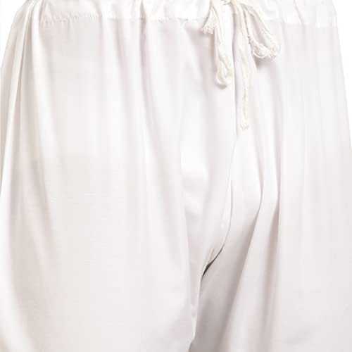 Image of SOJANYA (Since 1958 Men's Cotton Linen Blue Foil Printed Kurta and White Pyjama Set