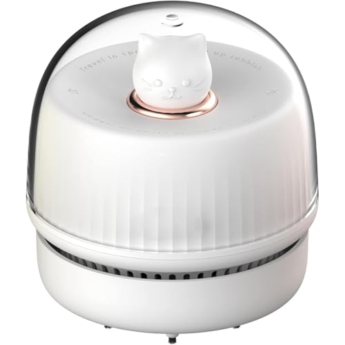 消しカスクリーナー 卓上掃除機 消しゴムクリーナー 卓上 卓上クリーナー 卓上 そうじ機 家具の表面 車の座布団 ミニ掃除機 猫 usb充電ワイヤレス 白