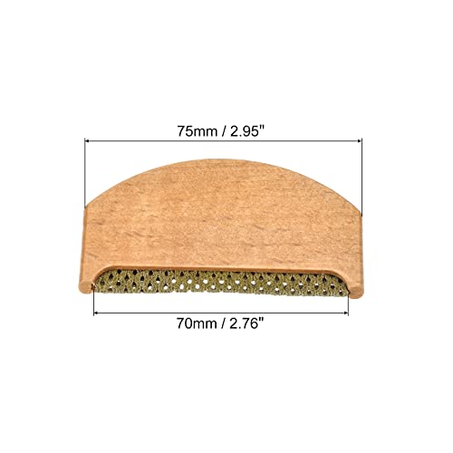 Peigne à pull dore de 75 mm en bois noble pour textiles délicats - 3