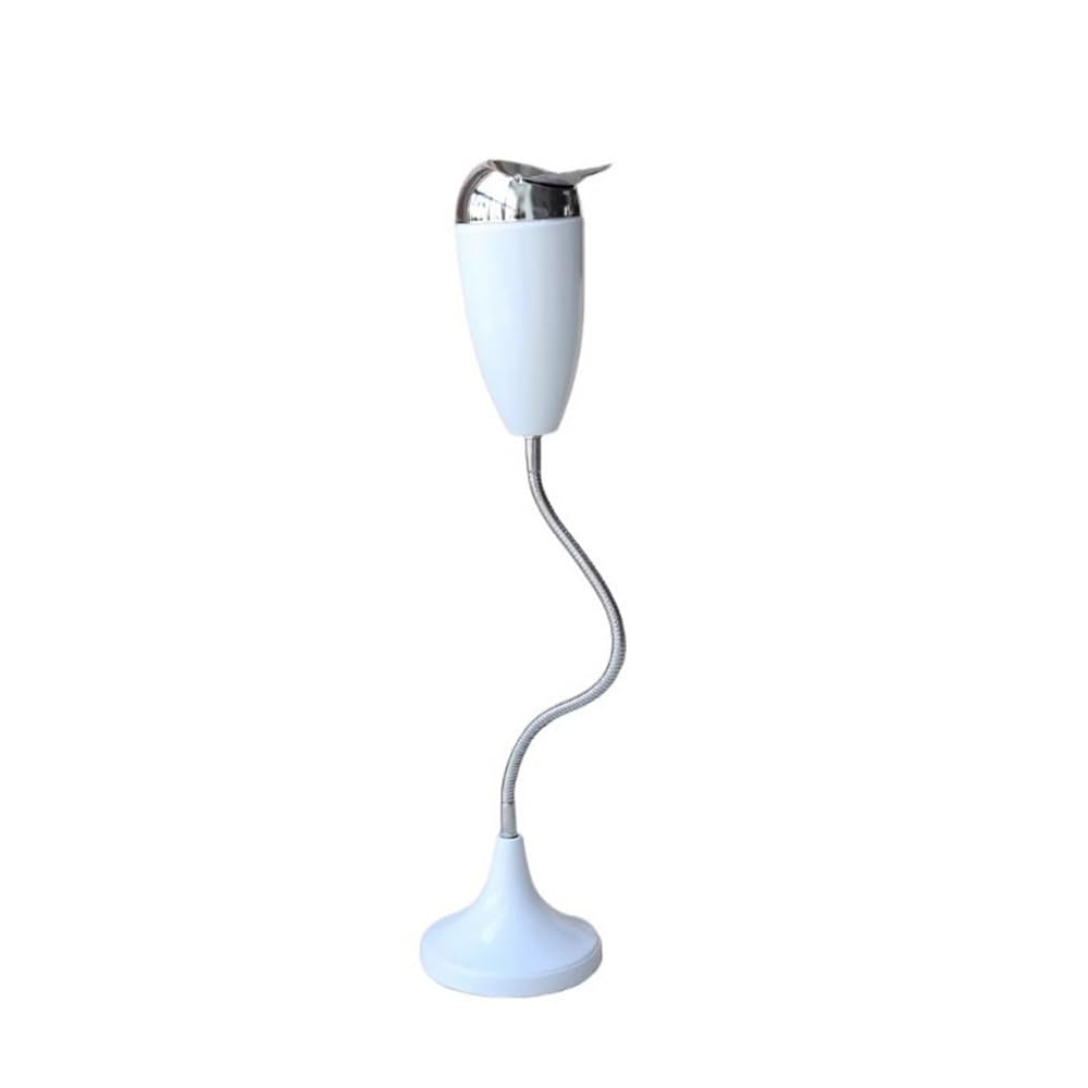 Cendrier vertical blanc de grande taille pliable pour table et bureau