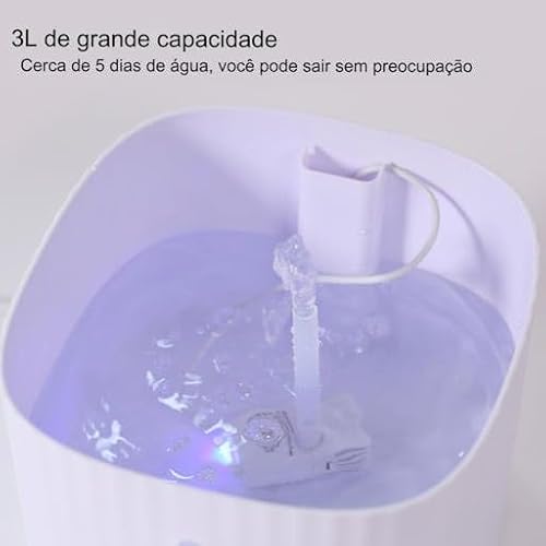 GONDMAX Bebedouro Automático para Gatos e Cães, 3 Litros, Branco - Imagem 5