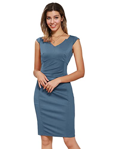 Abito da donna senza manica scollo a V elegante
