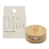 Plus Ultra Mint Nylon Dental Floss with Reusable Bamboo Case | Made with Recycled Nylon and Vegan Wax | Zero Plastic | 32 Yards (Pack of 1)