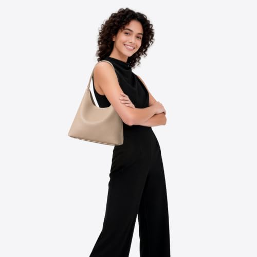 Image of Hobo Bags for Women, Small Everyday Purse, Slouchy Shoulder Bag Trendy | Soft Vegan Leather Hobo Purse, Compact 28cm (11 inch) Size Fits Phone, Wallet, Keys & Everyday Essentials