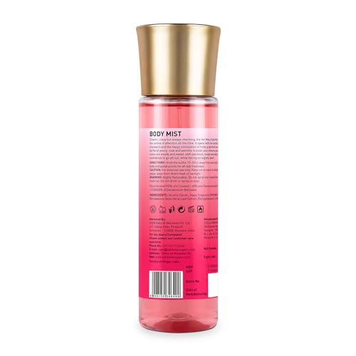 Bella Vita Luxury Hot Mess Woman Body Spray Mist Perfume with Citrus Mandarin, Passionfruit, Rose, Jasmine, Vanilla & Musk Long Lasting Fragrance, 150ML