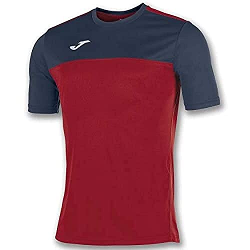 Joma Winner Camisetas Equip. M/C, Hombre, Rojo Marino, XL