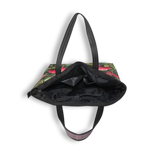 Image of Women Turtle Tote Bag Polyester Handbag Zippered Tote Bag Turtle Tote Purses,Summer Beach Tote Bag