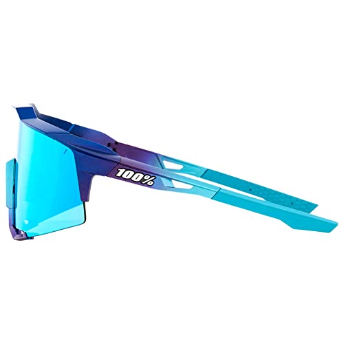 Image of 100% SPEEDCRAFT Sport Performance Cycling Sunglasses MATTE WHITE - HiPER Silver Mirror