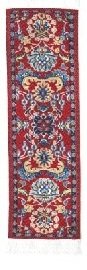Oriental Carpet Bookmarks Red Tabriz - Authentic Woven Carpet - Rug Bookmarks - Beautiful, Elegant, High Quality, Woven Cloth Bookmarks! Best Gifts for Men Women Adults Teens Teachers & Librarians!
