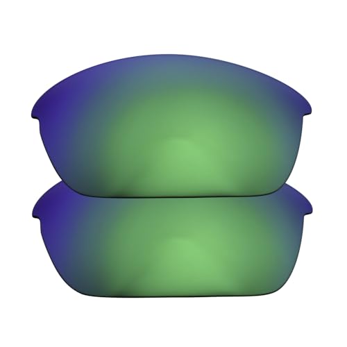Verres polarisés Oakleys Flak Jacket anti-reflets teinte verte haute définition