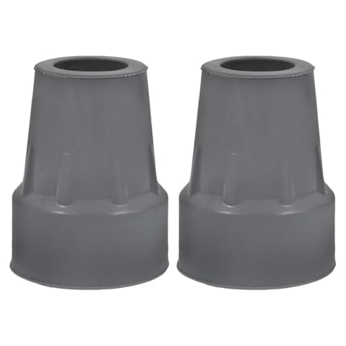 FOMIYES 2pcs Non- Rubber Crutch Tips Shock Absorbing Replacement Covers for Walking Sticks and Canes - Design for Enhanced Stability and Comfort