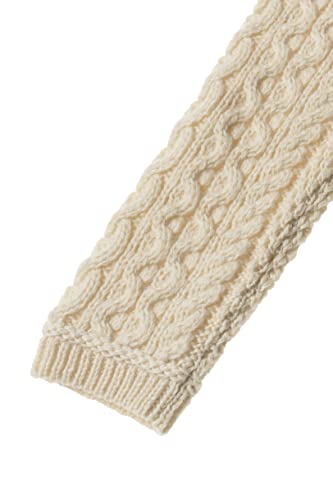 Image of Aran Crafts Irish Women's Cable Knit Side Zip Wool Jacket (Z4630)