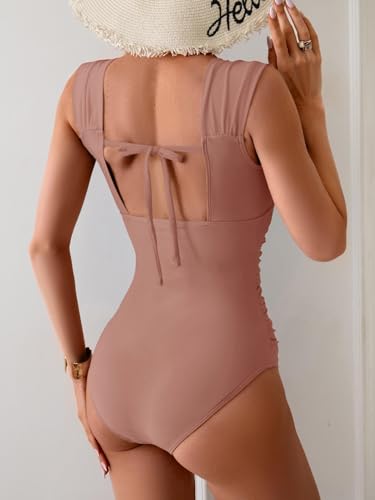 Image of B2prity Women's One Piece Swimsuit Tummy Control Full Coverage Bathing Suit