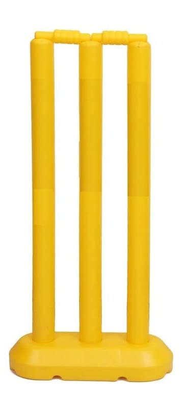 RS Plastic Wicket Set of 3 Piece Wickets, 1 Base, 2 Bails Wicket Set for Age Group 7-8 Years-image-44