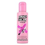 Crazy Color Neon Rebel UV Semi-Permanent Hair Dye. Highly Pigmented Glow up Neon Pink Conditioning & Oil Nourishing Vegan Formula | No Bleach or Ammonia | 100ml