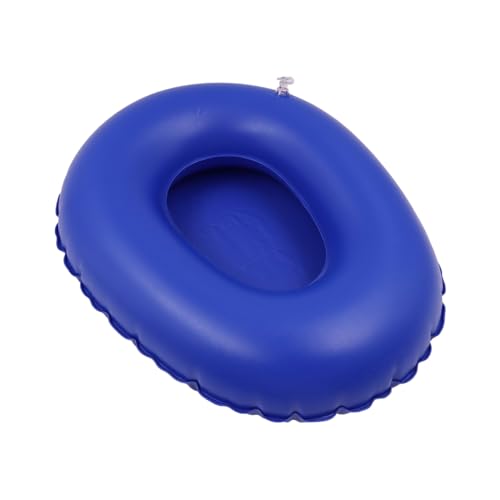 Sarini Inflatable Bedpan Bigger Washable Portable Air Inflation Blue Bed Pan Bedridden Elderly Inflatable Stool Bedsore Toilet - Image 4