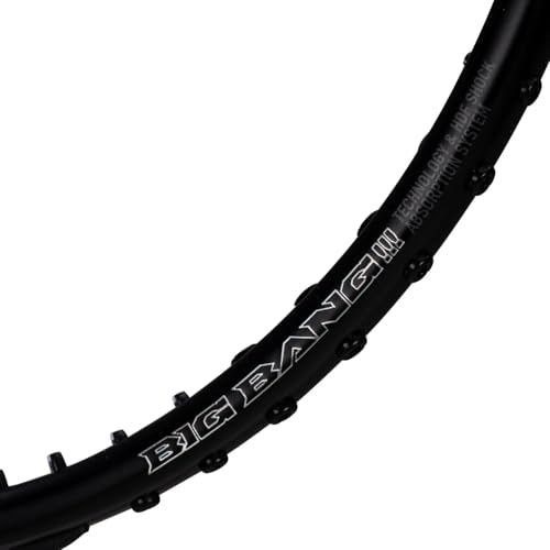 Image of Li-Ning AXForce Big Bang Unstrung Badminton Racquet | 4UG6 | Black & Neon Iridescent Pink | Power & Precision for Advanced Players