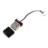 オーディオファン メモリカードリーダー ミニサイズ USB 2.0 高速転送 Micro SD SDXC TFアダプタ 黒