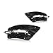For Mercedes-Benz C250/C300/C350 2012-2014 Fog Light Bezel Driver and Passenger Side | Pair | Front | Outer | W204 | Coupe/Sedan | w/AMG Styling Package | MB1038126, MB1039126 | 2048851353, 2048851453