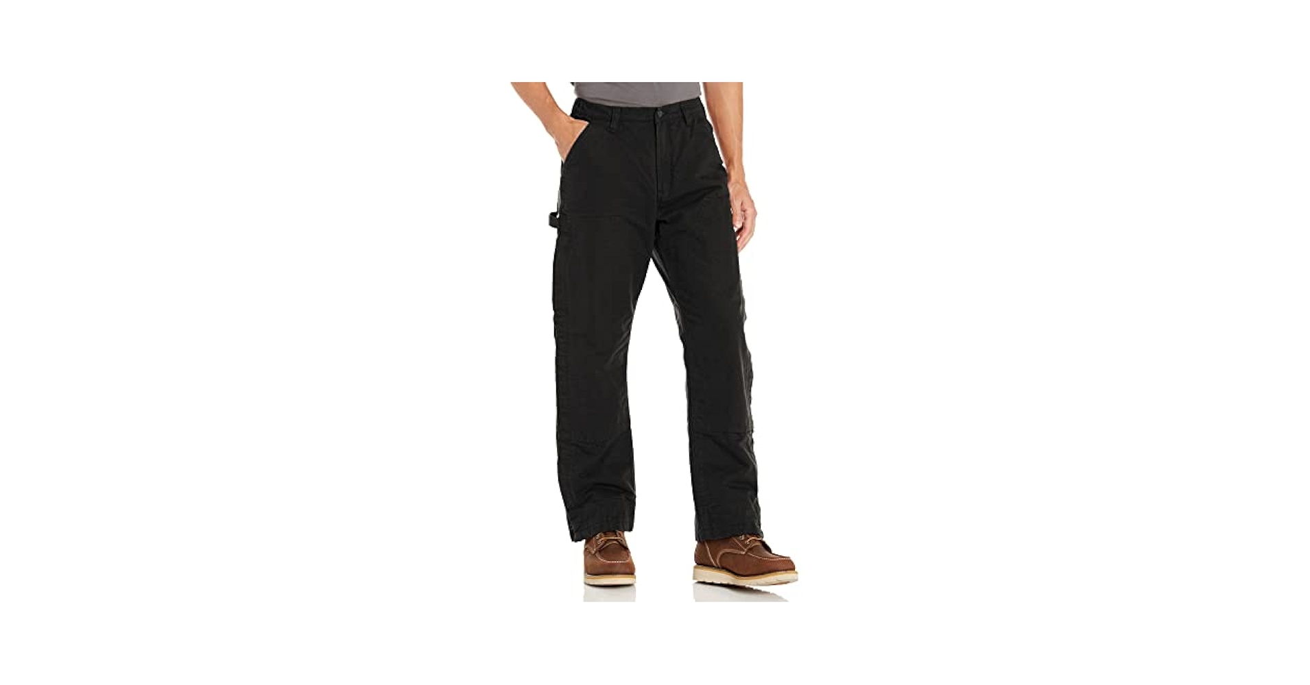 Loose Fit Washed Duck Insulated Pant Black at Amazon Men's