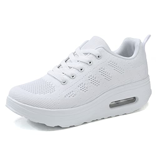 Ahico Zapatillas Adelgazar Mujer Deportivas Balance Zapatos para Correr Ligero Calzado Deportivo Transpirable Gimnasio Fitness Casual Sneakers
