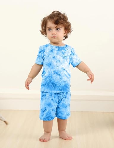 Image of Jimonda Boys Girls Bamboo Rayon Pajamas Set Kids Sleepwear