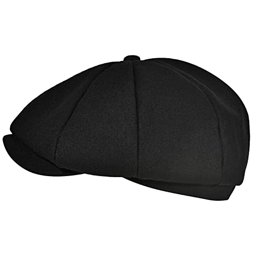 Mens Newsboy Cap High Woolen Tweed Gatsby Hat Ivy Cabbie Flat Golf Cap for Fathers Women Unisex