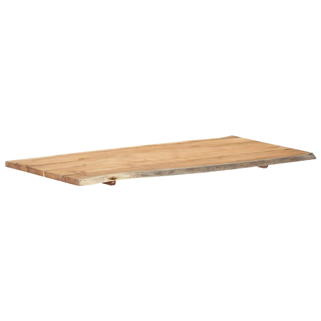 vidaXL Superficie de Mesa Restaurante Comedor Salón Sala de Estar Oficina Mueble Encimera Tablero 118x(50-60) x2,5 cm Madera Maciza Acacia