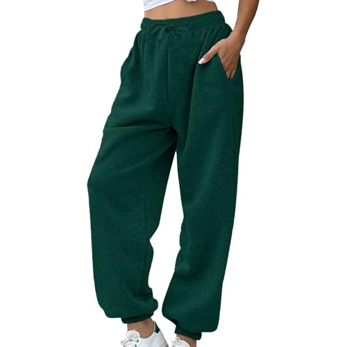 Pantalones casuales para mujer de terciopelo – Pantalones de senderismo para mujer, talla grande, pantalón de cintura alta, color liso, pantalones de moda, pantalones harén cómodos, pantalones al aire