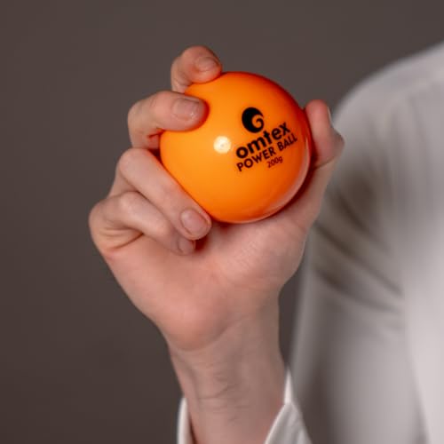 Image of omtex Weighted Balls 200g for Power Hitting, Batting and Pitching Training Suitable for Teenager & Athlete, Build Strength and Muscle, Improve Technique and Form - Orange - Pack of 12