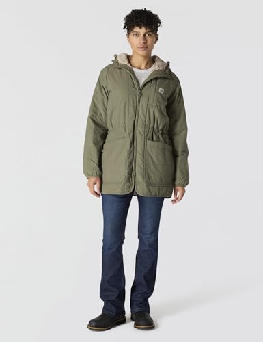 Carhartt Women's Dusty Olive Rain Defender 2X Coat with Insulation - Image 3