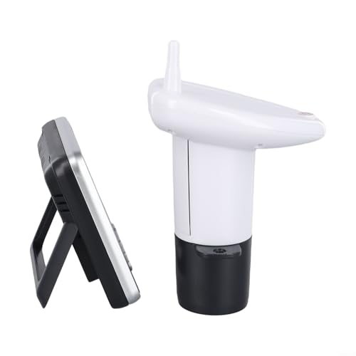 Honseadek Medidor de nivel de tanque de agua con indicador de temperatura, sensor inalámbrico para cisterna de agua de lluvia, alcance de 100 m, impermeable IP43, modo de alarma dual