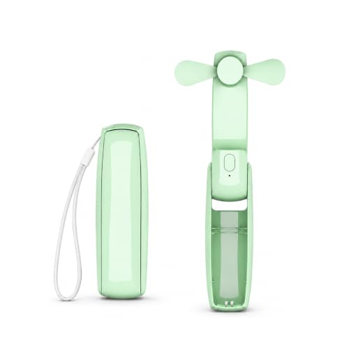 Image of EcoNour Pocket Fan, Green, Mini Handheld Personal Fan, 3-Speed Portable Cooling Fan for Travel, Office & Outdoor