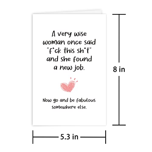 Funny New Job Congrats Card For Bestie, Coworker Leaving Farewell Card, Be Fabulous Somewhere Else #TOP1