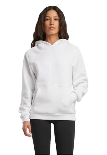 Build Your Brand Damen By289-ladies Fluffy Hoody Sweatshirt, Weiß, M EU