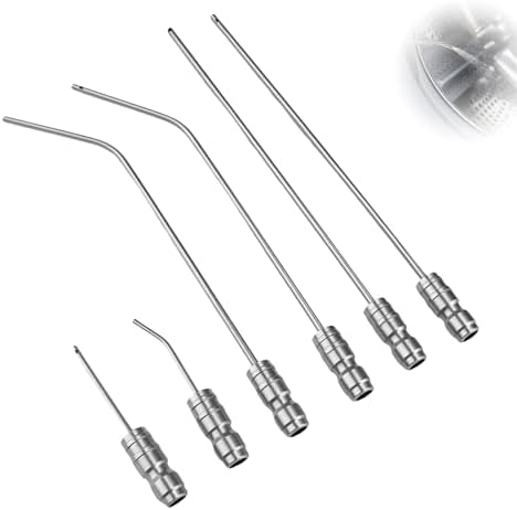 High-Pressure Washer Nozzle Kit - 6 Pack Stainless Steel Flush Wa...