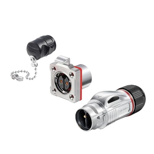 Connecteur circulaire étanche IP68 M24 à 2 broches BD24 pour panneau électrique extérieur