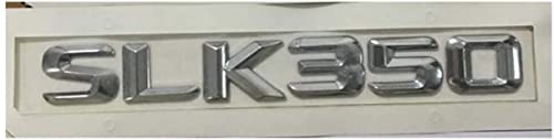 Image of Chrome Shiny Silver SLK 350 inch Car Trunk Rear Letters Word Badge Emblem Letter Decal Sticker for Benz SLK350