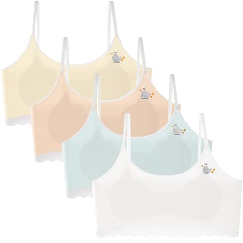 Girls Training Bra Sports Cotton Training Bras for Teen Girls Stretch Crop Cami Bralettes Bra
