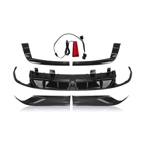 Difusor parachoques trasero Accord 2020 acabado premium con spoiler lateral y divisor LED