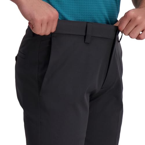 Image of Haggar Men's Cool Right Performance Flex Straight Fit Flat Front Pant