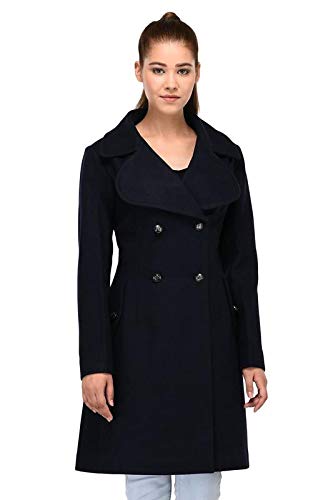 OwncraftNavy Blue Wool Coat