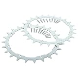 vhbw 2x Crampon compatible avec Husqvarna 305 (2011-2015 Modell) robot tondeuse - acier inox, 24 dents, vis incluses