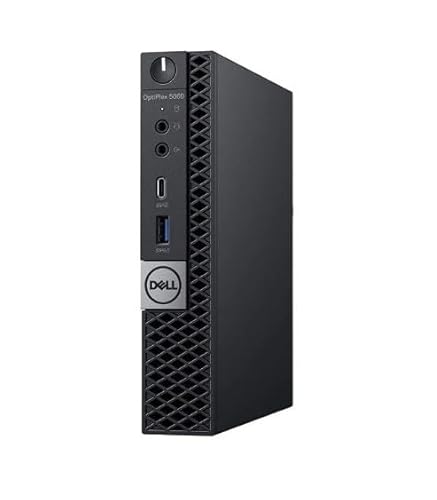 Dell Optiplex 5060 Micro Desktop Computer - Intel Pentium Gold G5400T (2 Cores Upto 3.10GHz), 16GB DDR3 RAM, 1TB SSD Storage, 300Mbps USB WiFi Dongle, Windows 11 Pro Operating System (Renewed)