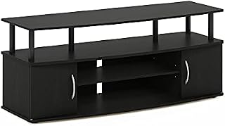 Furinno JAYA Large Entertainment Center, TV Stand, TV Unit Hold up to 55 Inch TV, Black