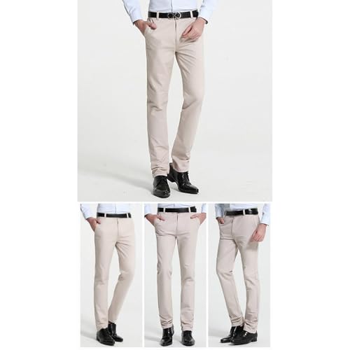 Slim Fit Dress Pants for Men Stretch Cotton Chinos Casual Golf Business Skinny Dress Pants3
