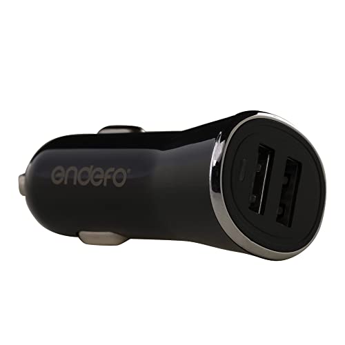 Image of 2.4A Dual USB for Car Charger, Tablets, Black
