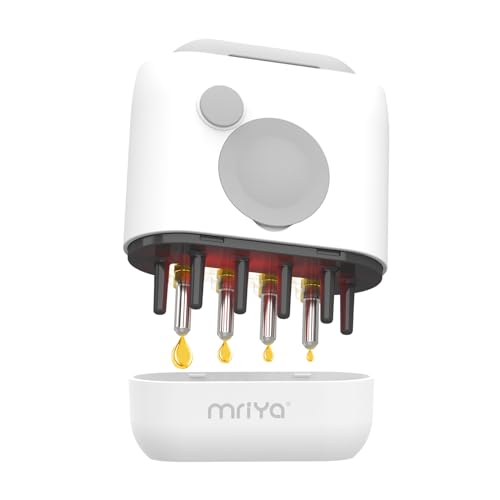 mriya Hair Oil Applicator and Scalp Massager, Scalp Oil Applicator Head Massager with High Vibration, Electric Hair Massager Brush for Hair Treatment Growth Medicine Fluid Essential Oil Serum