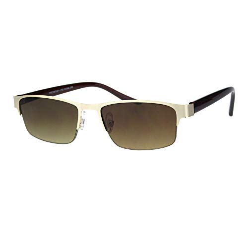 Multi Focus Progressive Reading Sunglasses 3 Powers In 1 Rectangle Gold +1.75 #TOP6