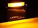 iJDMTOY 3pc Super Bright Amber LED Center Grille Running/Position Light Kit Compatible With 2007-2014 Toyota FJ Cruiser (Amber Lens w/Wiring and Hardware)